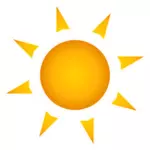 Symbol słońca clipart
