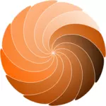Kleurenafbeelding spirale vector