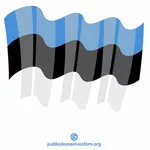 Viftande flagga i Estland