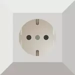 Tyske power socket vektorgrafikk utklipp