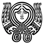 Art nouveau ornamen simbol