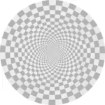 Imagem de desenho vetorial ilusão padrão