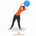 Hacer ejercicio con una pelota