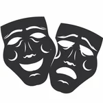 Theater Masken Silhouette