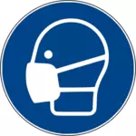 Символ вектор маска лица
