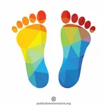 Färgade fötter