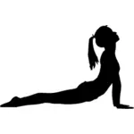 Siluetta di vettore di yoga