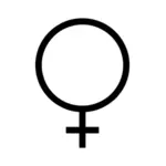 Simbolo femminile di disegno