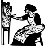 Woman painting