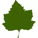 Grønne høst blad vektor tegning