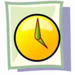 Color de gráficos vectoriales de icono de la PC de archivos temporales en pastel