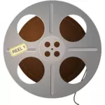 Bruin film tape vectorafbeeldingen