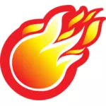 Icono de la bola de fuego