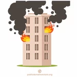 Incendio en el edificio