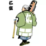 Edo palomies kantaa vasaravektorigrafiikkaa