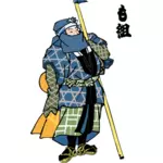 Japansk man från Edo period vektorritning