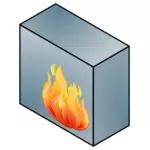 Jaringan firewall vektor ilustrasi