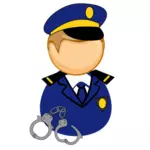 Politieagent pictogram