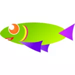 בתמונה וקטורית דגים בסגנון קאריבי