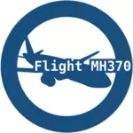 लापता मलेशियन एयरलाइंस की उड़ान के लिए ग्राफ़िक के वेक्टर क्लिप आर्ट