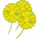 الزهور الصفراء