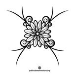 फूल मोनोक्रोम छवि