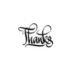 Thanks sign vector image