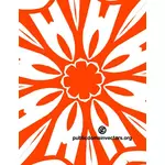 オレンジ色の花ベクター クリップ アート