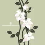 Fiori bianchi su una pianta