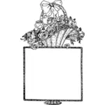 Flower basket frame