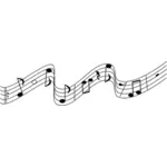 Notas musicais vector clipart
