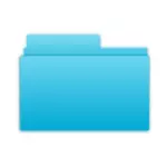 Folderu niebieski symbol