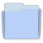 Vector illustration of blue plastic document binder