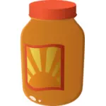 Vector image of sauce in a jar