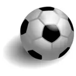 Soccer ball with shadow vector drawing