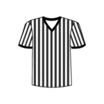Fotbalový rozhodčí tričko vektorový obrázek