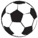 Fußball-Kugel-Skizze-Vektor-illustration