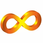 Simbol galben infinit