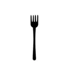 Fork silhouette image