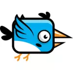 Modrý pták s malými křídly