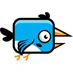 Un uccello da un cartone animato