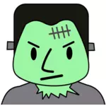 Cara de monstro de Frankenstein