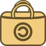 Basit alışveriş çantası vektör logosu