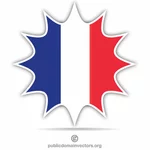Bandera francesa mancha arte