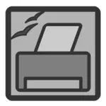 OpenOffice printer admin icon clip art