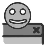 Het symboolsoftwarepictogram van Smiley