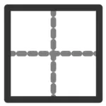 Border outline vector icon