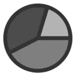 Pie chart icon clip art