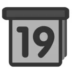Arte do clipe do símbolo do ícone da data