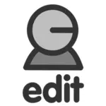Edit user vector icon